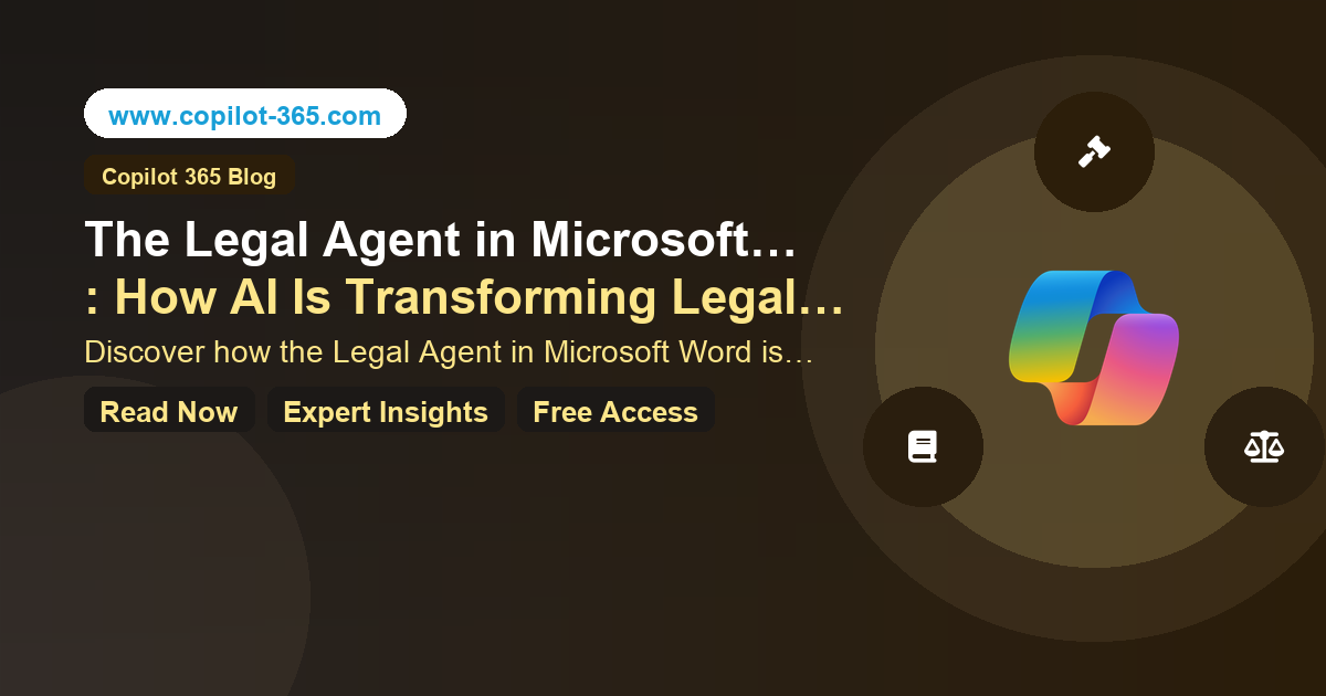 Legal Agent in Word: AI for Law Firms | Copilot 365