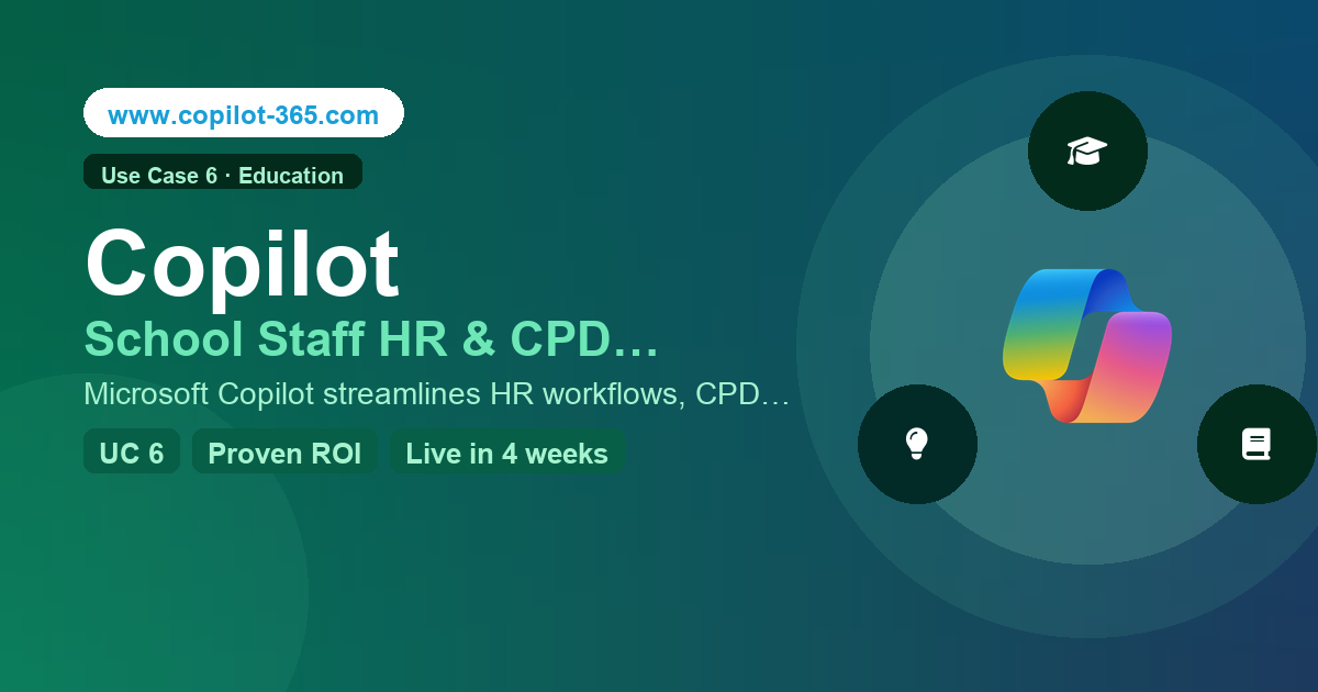 Copilot for School Staff HR & CPD Admin | Copilot 365
